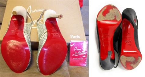 red bottom shoes real vs fake|authentic christian louboutin red bottoms.